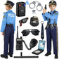 Luucio Police Costume For Kids, Kids Police Officer Costume For Boys With Police Accessories, Halloween Costumes For Boys