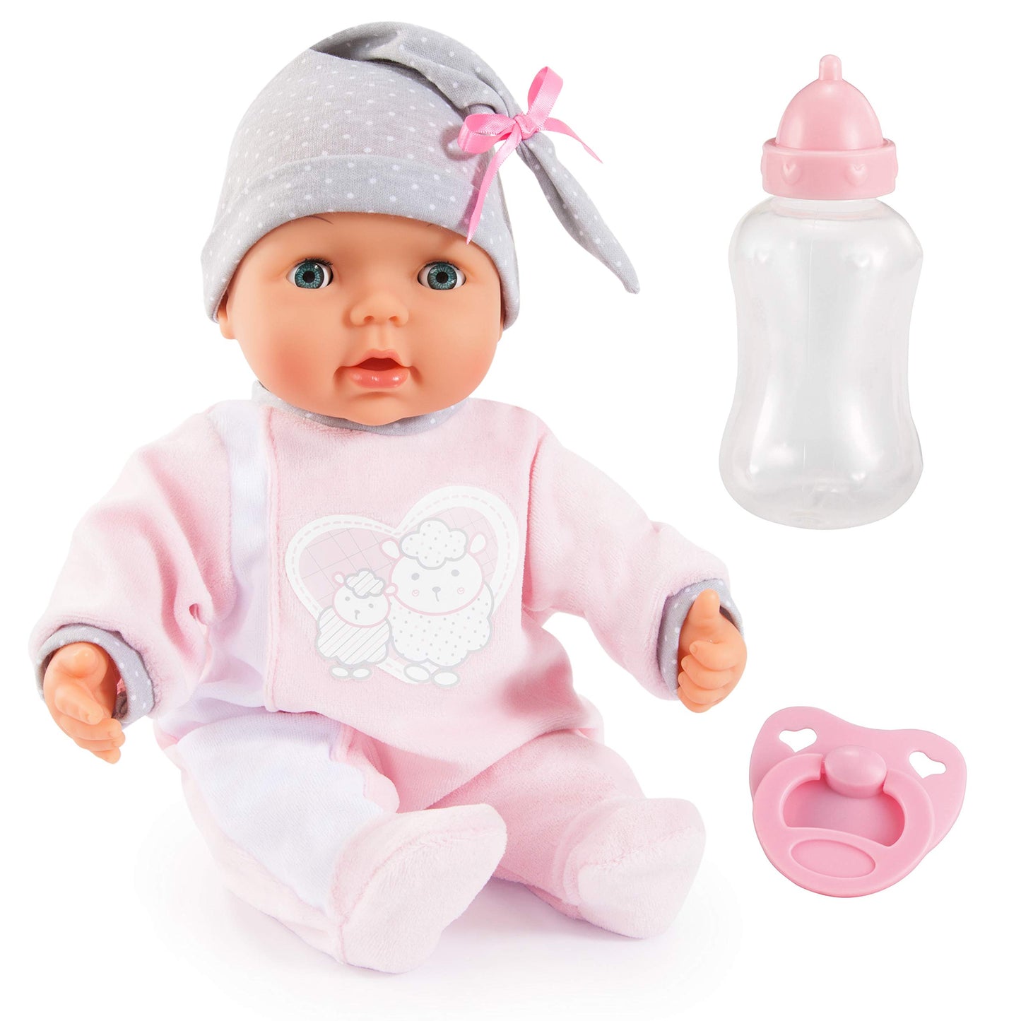 Bayer Design My Piccolina 15 Interactive Baby Doll, Pink, 38cm