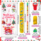 360 Pieces Christmas Stationery Party Favors Bulk: Christmas Pencil Eraser Slap Bracelets Stamps Treat Bags for Kids Classroom G