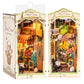 Robotime Diy Book Nook Kits, Miniature House Kit, 3D Wooden Puzzle With Led, Dollhouse Booknook Kit, Creative Bookends Bookshelf
