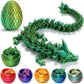 3D Printed Dragon Fidget Toys Dragon Egg 12Inch Flexible Dragon Toy 3D Printed Dragon Egg With Articulated Dragon Inside Fidget