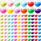 MiniInflat 300 Pcs 2 Inch Empty Vending Machine Capsules Colored Round Capsules Toy Bulk Gumball Machines Plastic Balls Small Pl