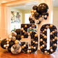 Partywoo Black Balloons, 4 Pcs 36 Inch Large Matte Black Balloons, Big Black Balloons For Balloon Garland Or Arch As Party Decorations, Birthday Decorations, Retirement Party Decorations, Black-Y18