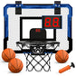 Qdragon Mini Basketball Hoop, Over The Door For Indoor, With 3 Balls/Inflator/Breakaway Rim, Toy Gifts For Kids And Adults