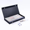 drizzle Travel Mahjong Mini Set - 20mm, Melamine, Yellow & Green, Portable 146 Tiles with Racks, Perfect for Beginners