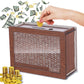 Generic Cash Vault Wooden Savings Box Wooden Money Box With Money Target And Numbers Money Saving Box Savings Challenge Box With