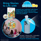 Moonlite Storytime Winnie The Pooh Bounce With Me Storybook Reel, A Magical Way To Read Together, Digital Story For Projector, Fun Sound Effects, Early Learning Gift For Kids Age 1 Year And Up