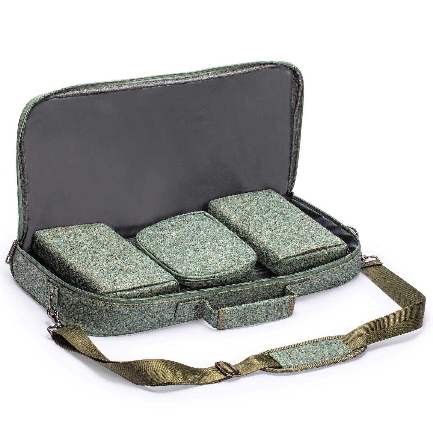 Yellow Mountain Imports American Mahjong Set - Oceana, Acrylic, Model TC-AF001-A, All-in-One Racks, Scoring Coins, Soft Case