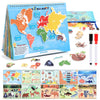 Wethcorp Learning Toys For 3-8 Geography Busy Book Sensory Toys For Boys 3-6 Learning Toys For Kids Boys 4-9 Preschool Learning