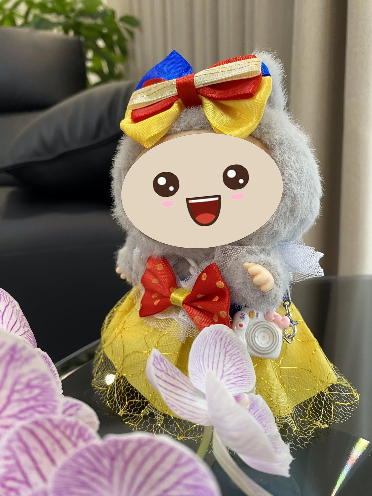 17Cm Doll Clothes Cute Babydoll Clothing Handcrafted Outfits Cute Garment With Shoes And Accessories(No Doll), Yellow-Lbb014