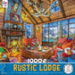 Ceaco - Rustic Lodge - Log Cabin Retreat - 1000 Piece Jigsaw Puzzle