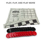Brybelly Large Checkers Set - Giant Checkers Game For Indoor/Outdoor - Jumbo Classic Board Games For Friends And Family - 3-In-1