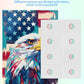 Petrala Jigsaw Puzzles 1000 Pieces For Adults Bald Eagle 1000 Piece Puzzle For Adults Fun American Flag Patriotic Jigsaw Puzzles For Adults Kit With Letters On Back, Fit Together Perfectly