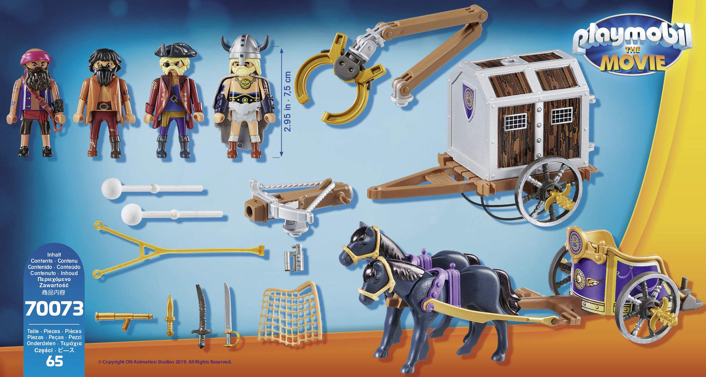 Playmobil The Movie Charlie With Prison Wagon, Multicolor, Model:70073
