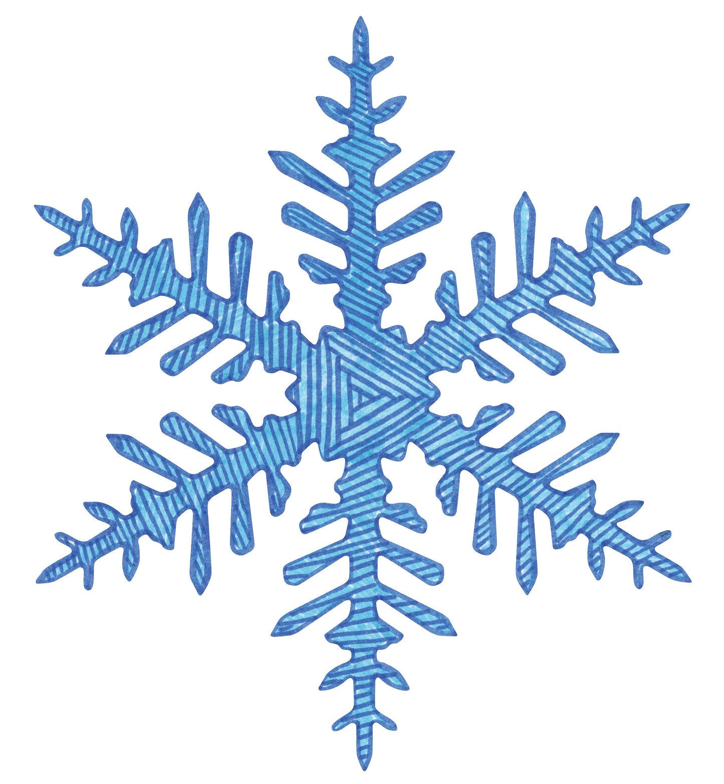 Roylco 1434845 Super Snowflake Stencil, 8 Size