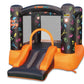 Kidz Rock Bounce House With Lights And Sound Interaction Inflatable Bouncer, 9 Ft L X 7 Ft W X 5.5 Ft H, Music And Lights For Ki