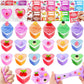 28 Pack Valentines Heart Cup Butter Slime With 7 Style Charms Valentine'S Cards, Valentines Day Gifts For Kids Soft & Non-Sticky