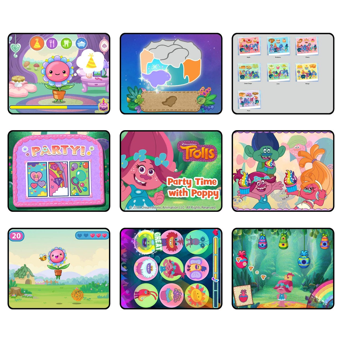 LeapFrog RockIt Twist Dual Game Pack: Trolls Party Time With Poppy and Cookies Sweet Treats