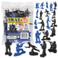 Tim Mee Toy SWAT Plastic Army Men - 24 Small Black & Blue Police Figures, Model 810049678517