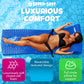 TRC Recreation Super Soft 2  Thick Vinyl Coated Foam Outdoor Swimming Pool Float Mat mature-themed Lounger with Built-in Roll Pillow  Indigo Blue