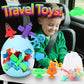Suction Bath Toys For Kids, 20 Pcs No Hole Outer Space Bath Toy With Eggshell & Bag, Silicone Suction Cup Toys, Sensory Window B