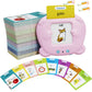 Spanish & English 510 Words Alphabet Bilingual Talking Flash Cards For 3-8 Years Toddlers, Pocket Speech Buddy Therapy Autism To