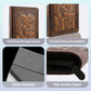 Feidiao 9 Pocket Trading Card Binder 360 Side Loading Pockets Albums With Zipper 3D Pu Leather Embossed Dragon Card Books Collec
