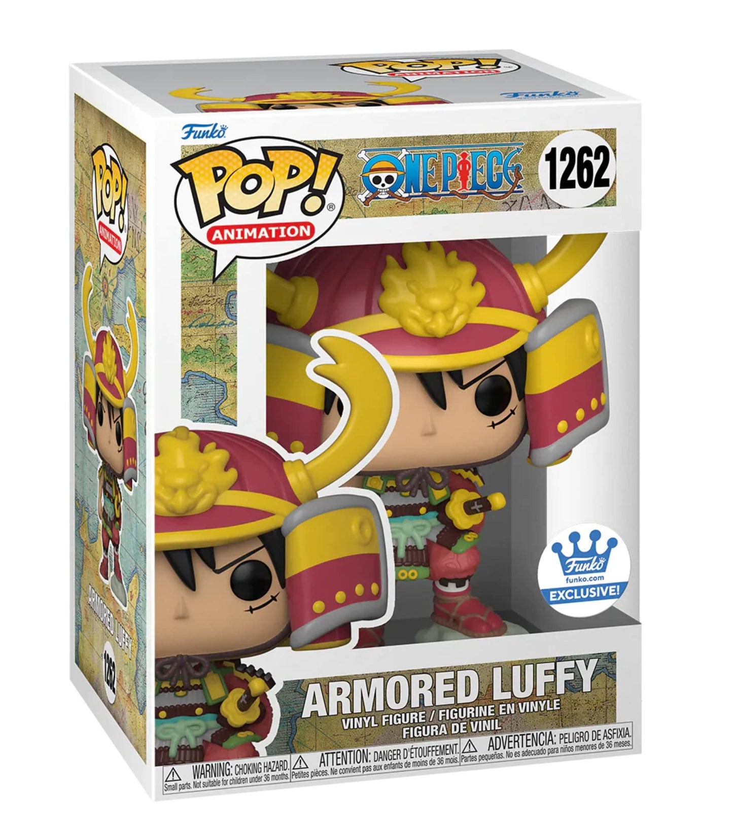 Funko Pop! One Piece Armored Luffy Figure - Funko Shop Exclusive, Plastic, Model 63221