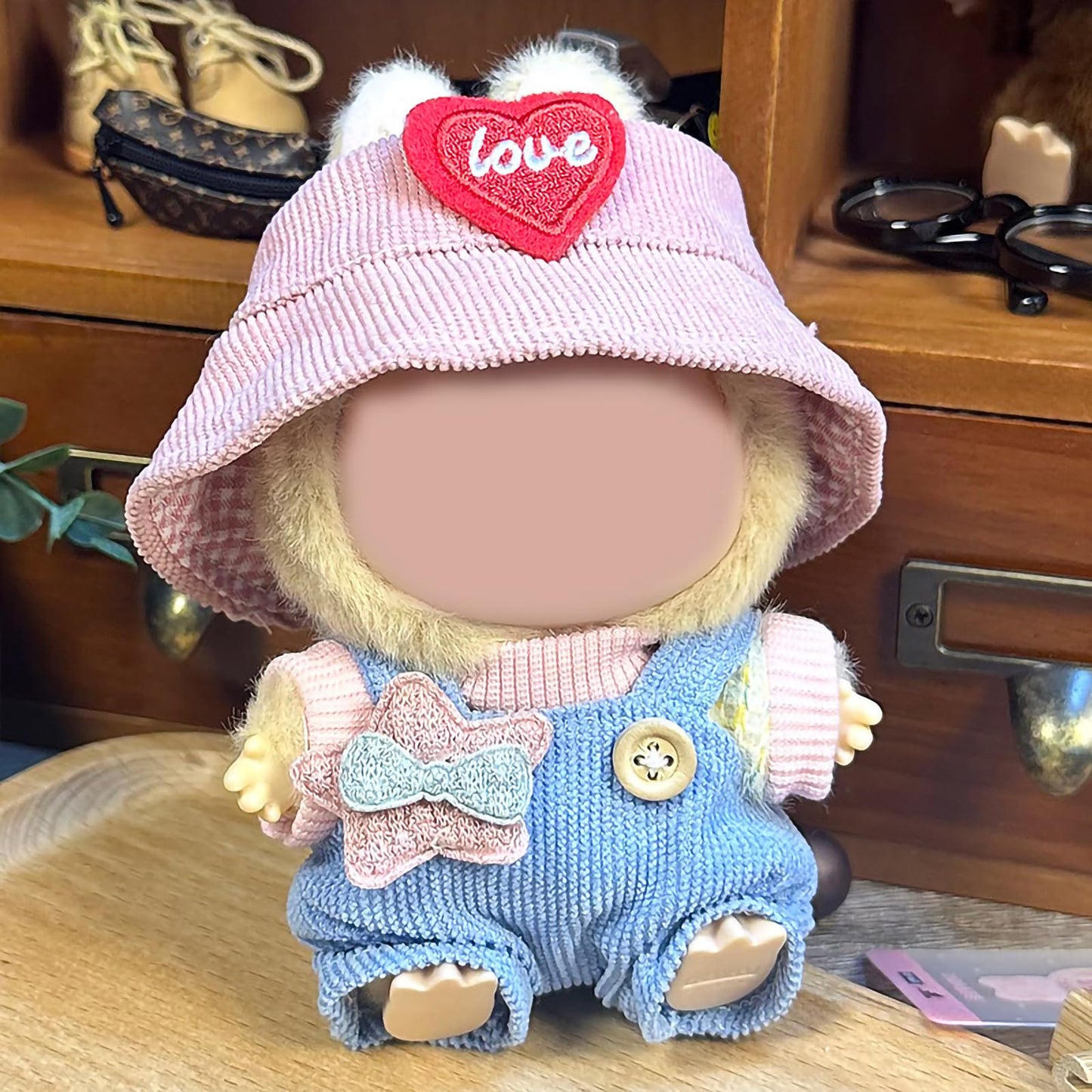 AYJK7 Doll Clothing Compatible with 6.7 Inch Labubu Doll Clothes(no Doll Included) 17cm  Outfits Animal Chic Style Fashion Accessories