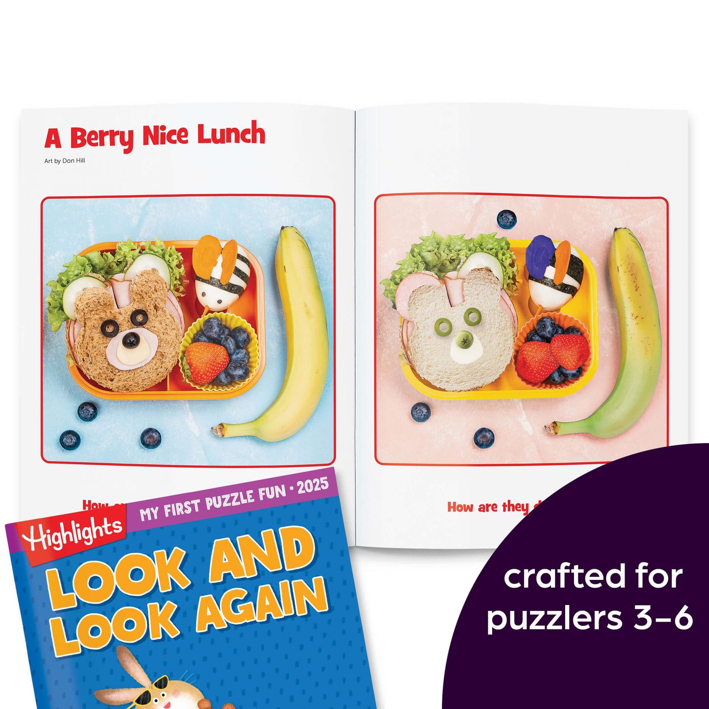 Highlights My First Puzzle Fun 2025 - 4-Book Set for Kids 3-6, Brain-Boosting Activities, Matching, Mazes, Spot-The-Differences