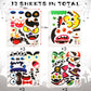 Halloween Pumpkin Decorating Stickers Jack-O-Lantern Diy Make A Pumpkin Face Expressions Decals Decorations For For Halloween Ki
