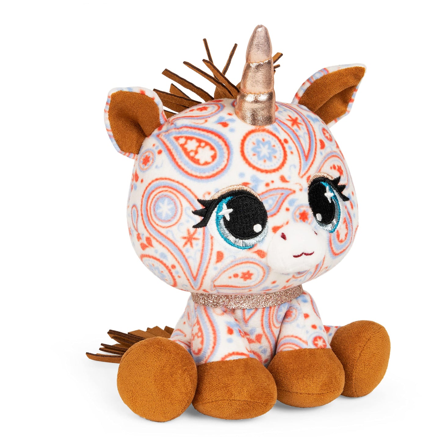 Gund P.Lushes Designer Fashion Pets Sally Mustang Unicorn Premium Stuffed Animal Soft Plush, Paisley, 6