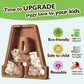 Summidate Large Wooden Piggy Bank For Kids Adults, Alphabets Letter A-Z Piggy Bank For Boys Girls, Coins Bills Change Bank Box P
