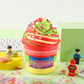 Big Bucket Premade Tri-Colored Red Green And Yellow Butter Slime, Non Sticky, Super Soft Sludge Toy, Birthday Gifts And Party Fa