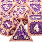 ARUOHHA DND Metal Dice Set Purple Dungeons and Dragons Dice with Gift Box,Handmade D and D Dice Dragon Design Polyhedral Dice Ro