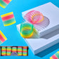 Plastic Coil Spring, Glow-In-The-Dark Magic Rainbow Slingy, Party Favor, Birthday Bag Filler, Stocking Stuffers, 3'' (80MM) (210