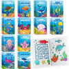 24 Pcs Under The Sea Mini Coloring Books Ocean Animals Party Favors Drawing Book Bulk For Kids Ocean Fish Birthday Party Mermaid