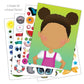Bendon Create-A-Face Sticker Pad (Wacky Faces)
