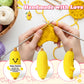MAMAGIFTREE Christmas Birthday Gifts for Women Thanksgiving Basket Inspirational Gift for Friends for Coworkers  Girlfriend  Boyfriend Crochet Banana Plush - Handmade Knitted Toy Desk Decor