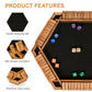 BIVOMON Shut The Box Dice Game for 1-6 Players, Wooden Table Math Game, Medium Size, Ideal for Family Fun and Parties