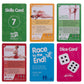 Shuffle Up Gymnastics Card Games - 70+ Active Skills Cards for Kids, Medium Size, Multicolor, Includes 2 Dices, Cardstock Material