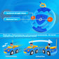 1 Pack Cartoon Remote Control Cars - Police Car & Race Car for Toddlers 2-4 Year RC Distance 164 Feet with LED Lights & Music, T