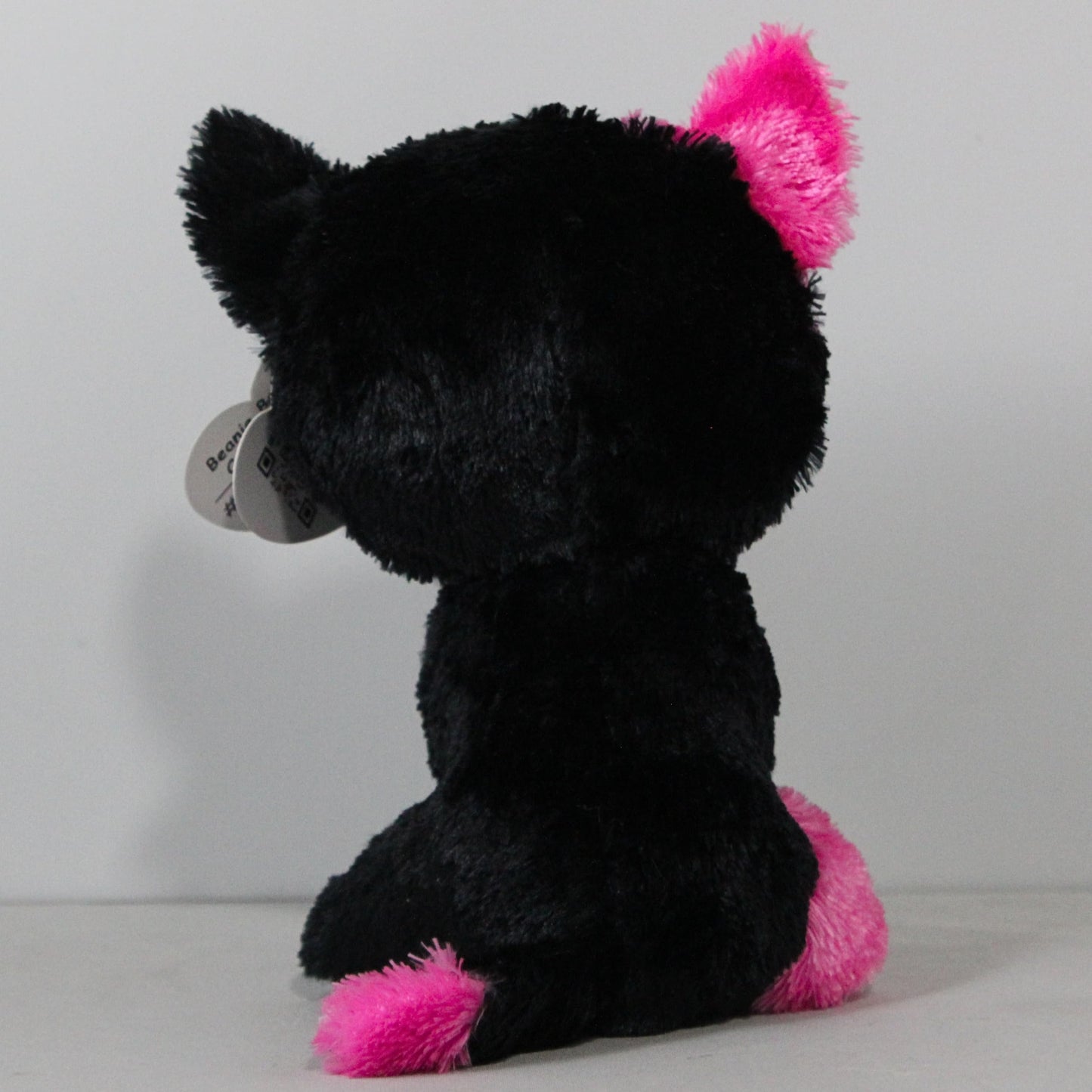 Ty Beanie Boos Licorice The Cat Plush Stuffed Animal - 6" Multi-colored Glitter Eyes
