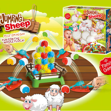 Ybgocot Jumping Sheep Board Game,Catapulting Sheep Game For 4-12 Kids,Sheep Shoot Tabletop Family Game,2-4 Players