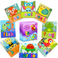 Aiziyuo Animal Wooden Puzzles With Letters Spelling, Montessori Toys For Toddlers 1-3, 8 Pack Baby Puzzle For Kids1 2 3+ Years O