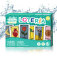 Nuestra Nostalgia Waterproof Loteria Game - 12"x8" Shuffleable Boards, Yellow & White, No Stereotypical Characters, Ideal for Parties
