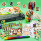 72Pcs Woodland Animals Coloring Book With Crayons Bulk,Forest Creatures Party Favors Goodie Bags Fillers,Wild Animal Birthday Pa