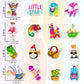 300 PCS Water Bottle Stickers, Cute Stickers for Hydroflasks VSCO Sticker Packs Cute Vinyl Waterproof Stickers for Water Bottles