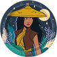 Unique 9 Round Paper Plates Disposable | Raya and the Last Dragon | 8 Pcs, Multicolor