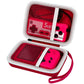 Alkoo Case Compatible With Retro Handheld Game Consoles/ R36S/ Rg353V -Travel Storage Holder Organizer For Game Boy Mini, Retro Mini Players, And More - Red